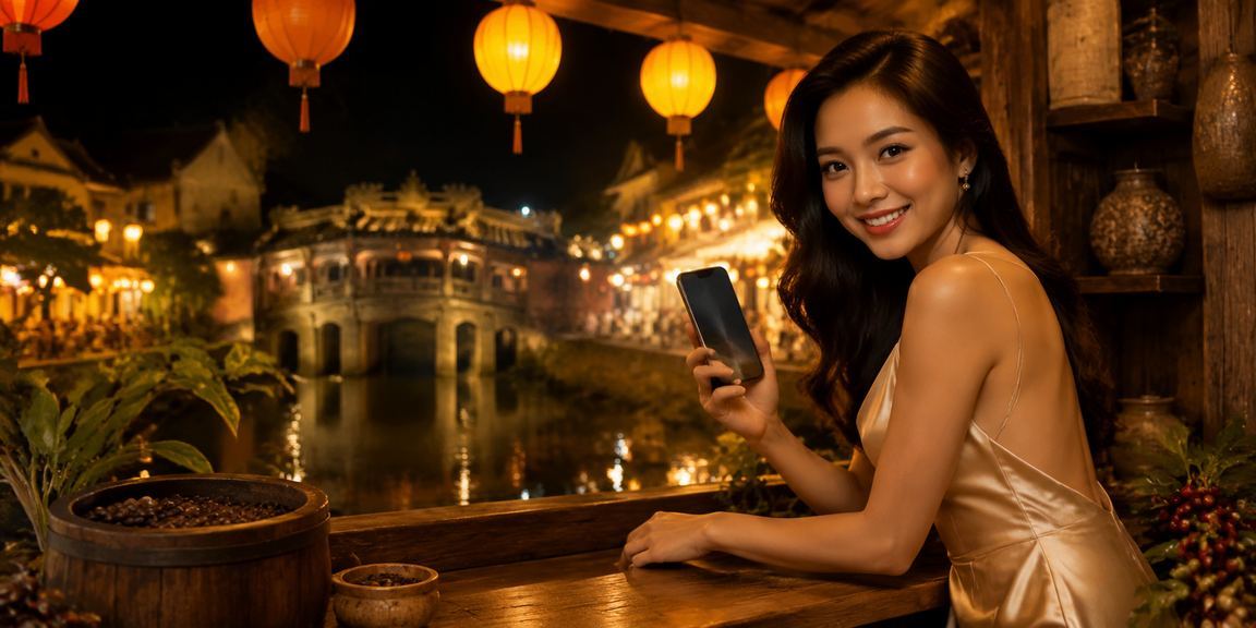 Không gian cà phê Hội An với chủ đề ưu đãi và phân tích cho người dùng Việt