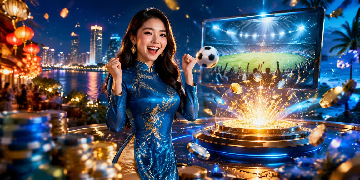 Màn hình casino betting tại Việt Nam với chủ đề giải thưởng jackpot